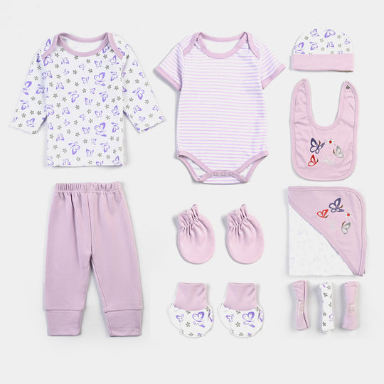 Baby Infant Starter Set 11 Pcs Butterfly-Purple