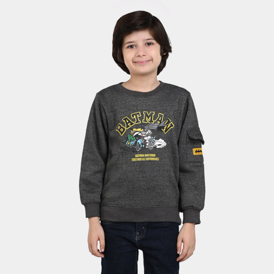 Boys Fleece Sweatshirt Super stars-D Grey