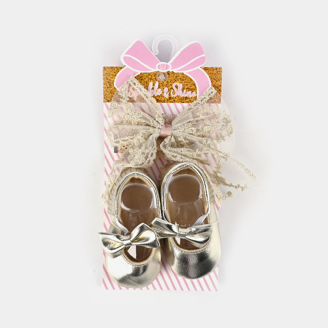 Baby Shoes With Head Band