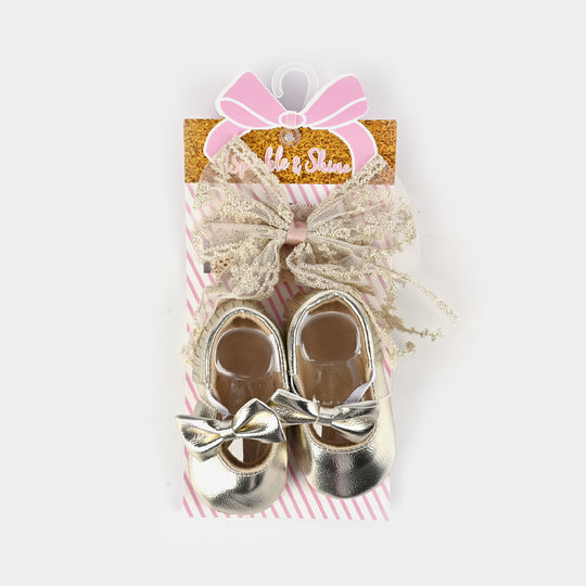 Baby Shoes With Head Band