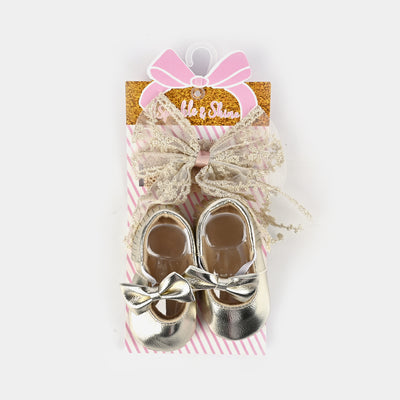 Baby Shoes With Head Band