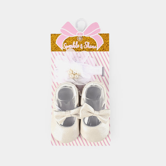 Baby Shoes With Head Band