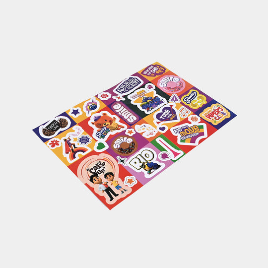 Stickers Sheet Fun, Colorful & Motivational