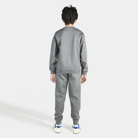 Boys Cotton Interlock 2 Piece Character-GREY