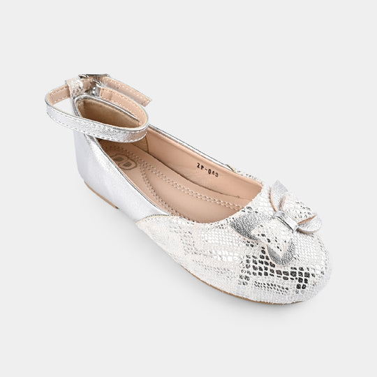 Girls Pumps ZP-043-SILVER