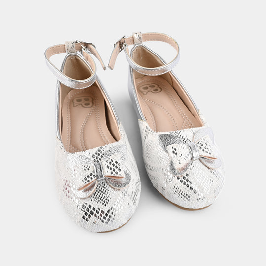 Girls Pumps ZP-043-SILVER