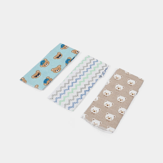 Soft Cotton Baby Face Towel | 3PCs