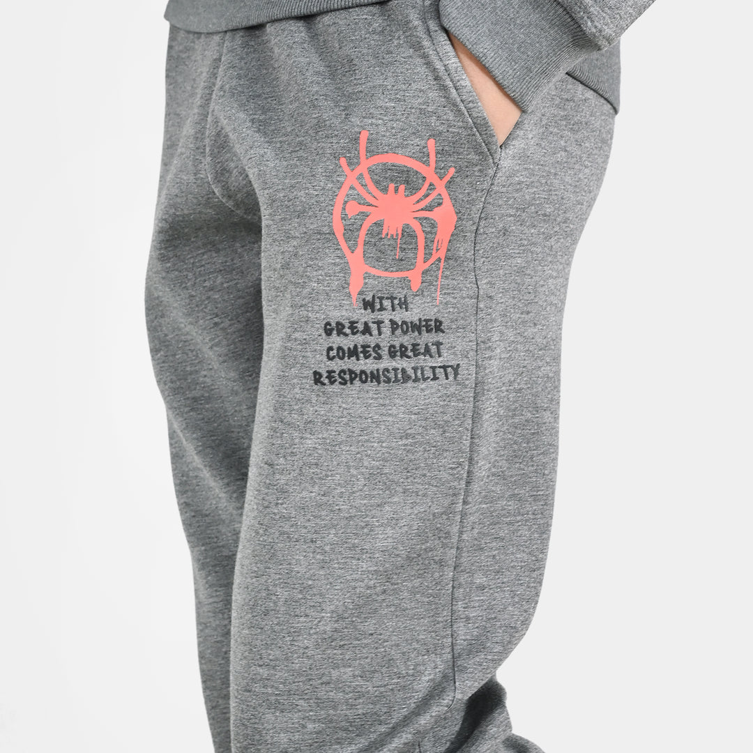 Boys Cotton Interlock 2 Piece Character-GREY