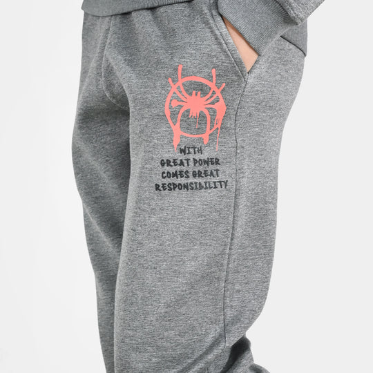 Boys Cotton Interlock 2 Piece Character-GREY