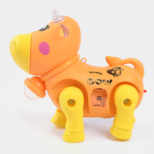 Musical/Walking Cartoon Cow For Kids