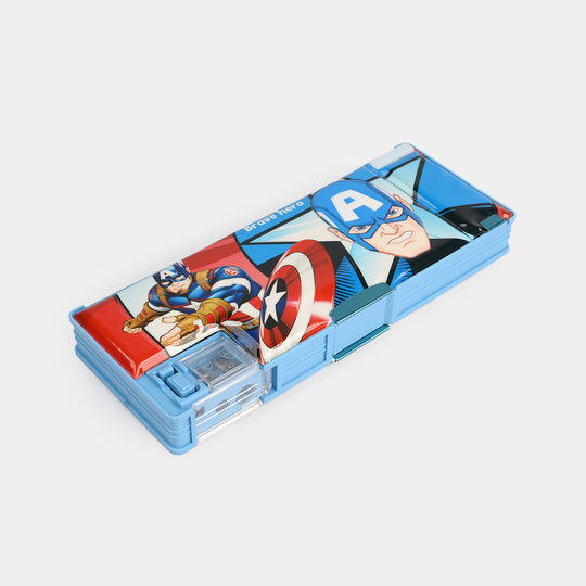 Double Sided Multi-functional Magnetic Pencil Box