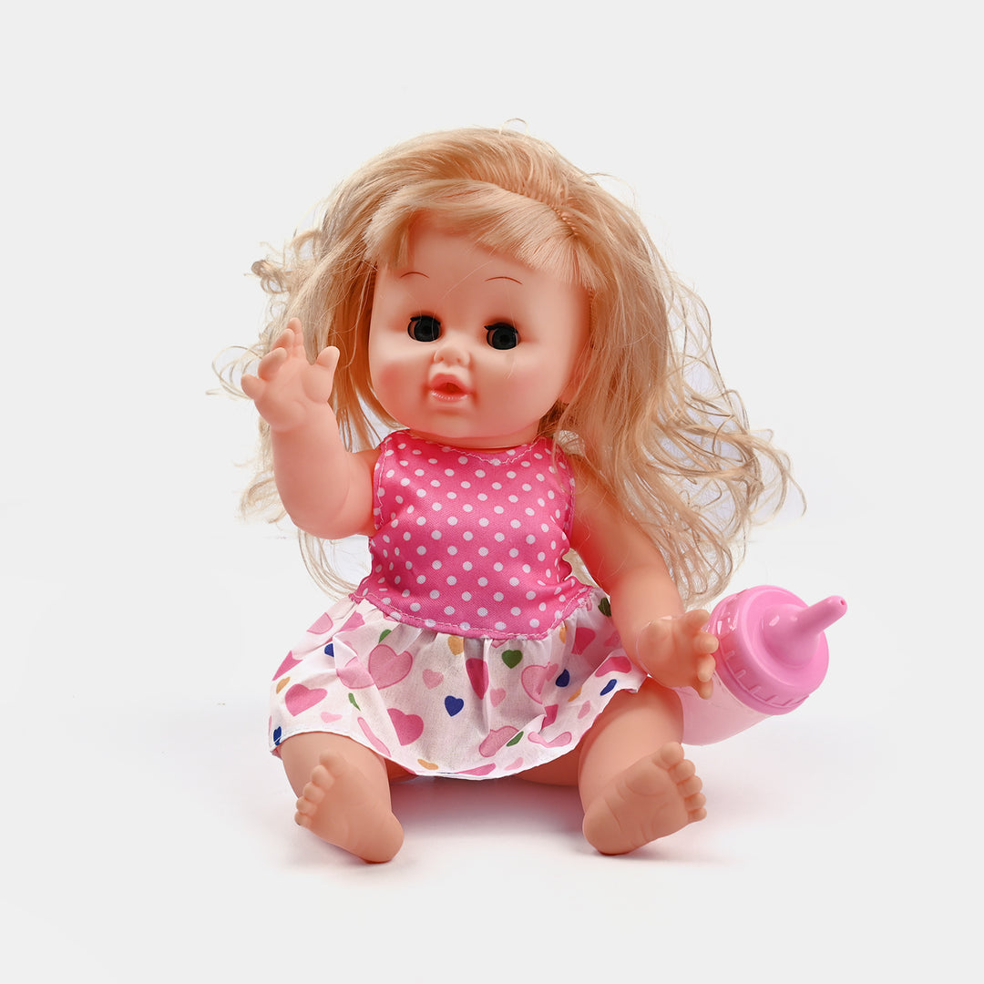 Baby Doll with Stroller & Feeder + 12 Baby Sounds