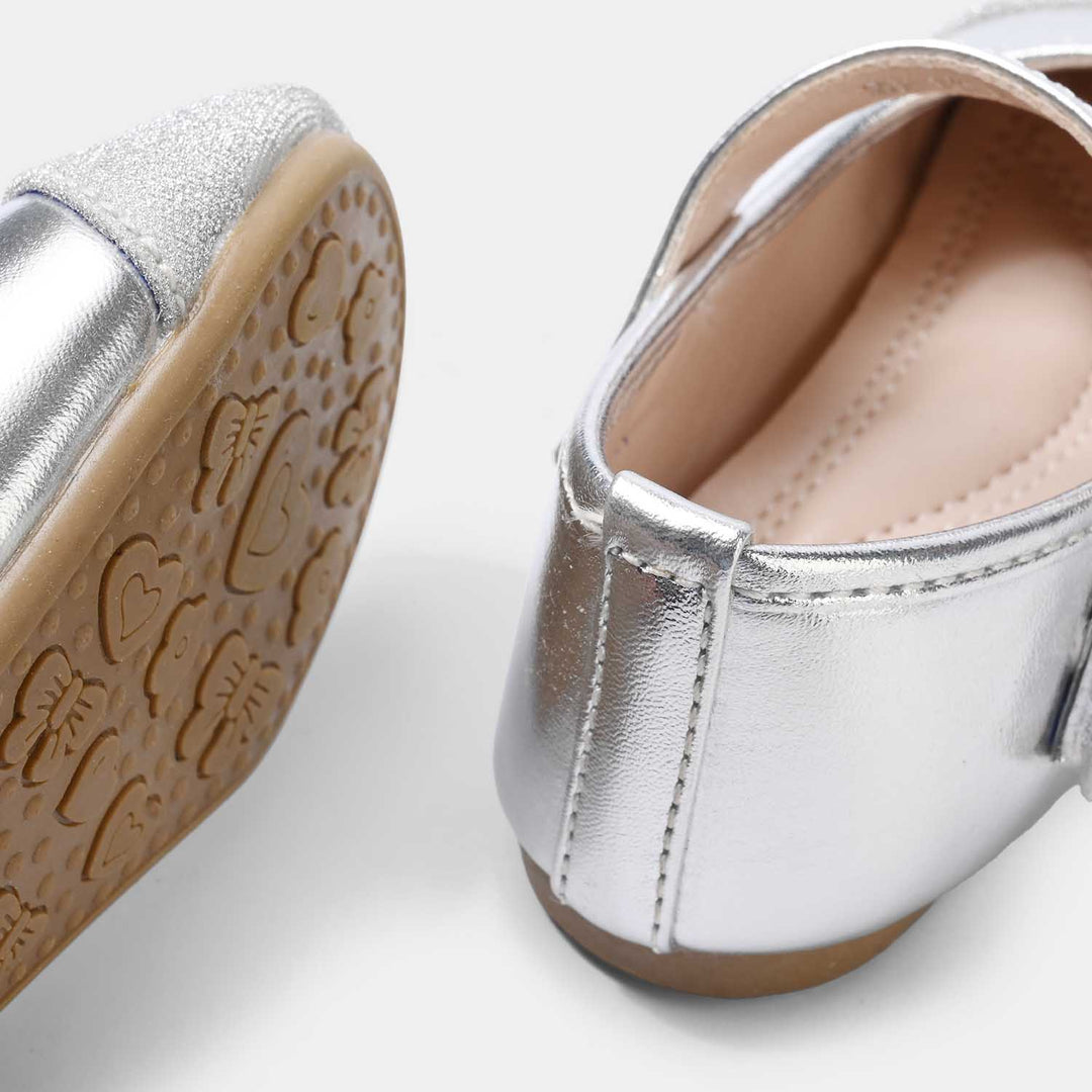 Girls Pumps ZP-151-SILVER