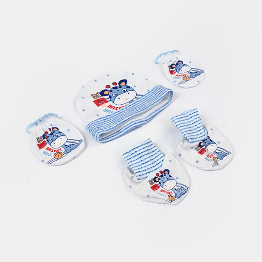 Baby Cap+Mitten+Socks Set