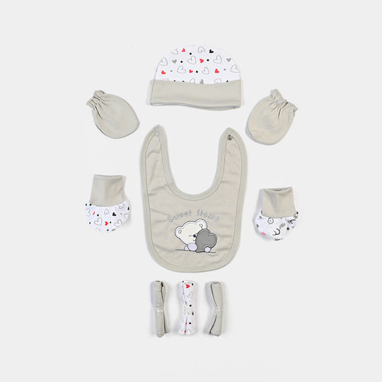 Baby Infant Starter Set 11 Pcs Heart-Grey