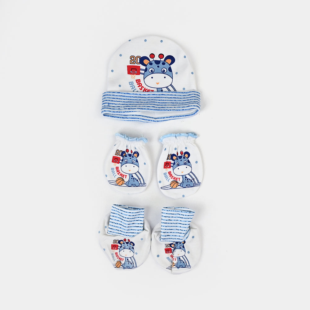Baby Cap+Mitten+Socks Set