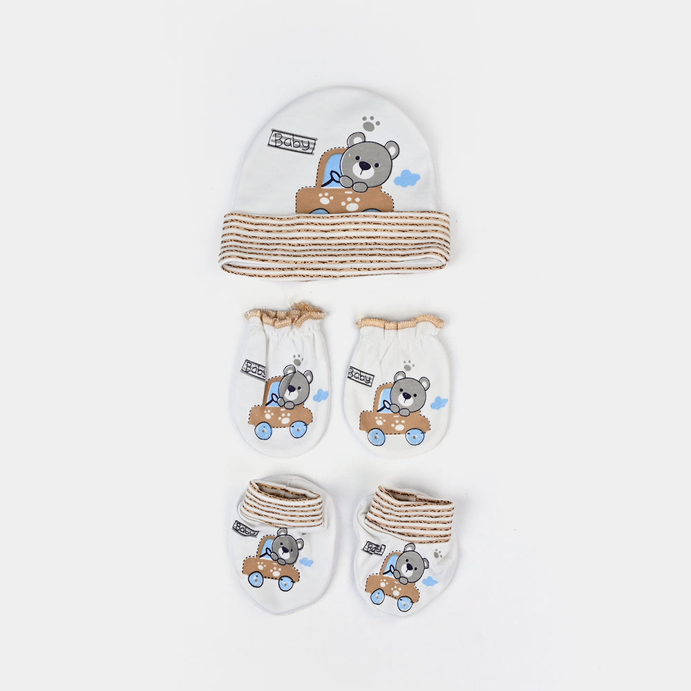 Baby Cap+Mitten+Socks Set
