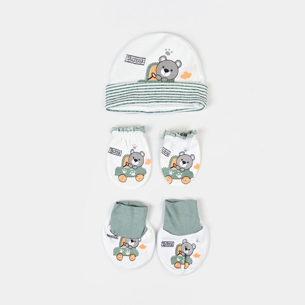 Baby Cap+Mitten+Socks Set
