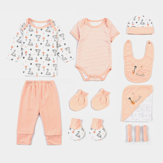 Baby Infant Starter Set 11 Pcs Duck-Peach