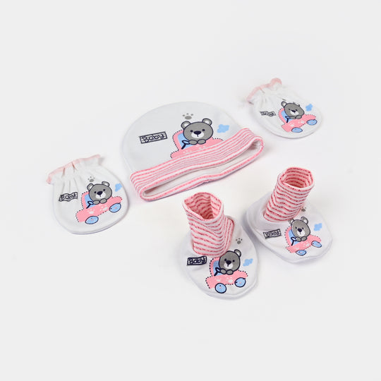 Baby Cap+Mitten+Socks Set