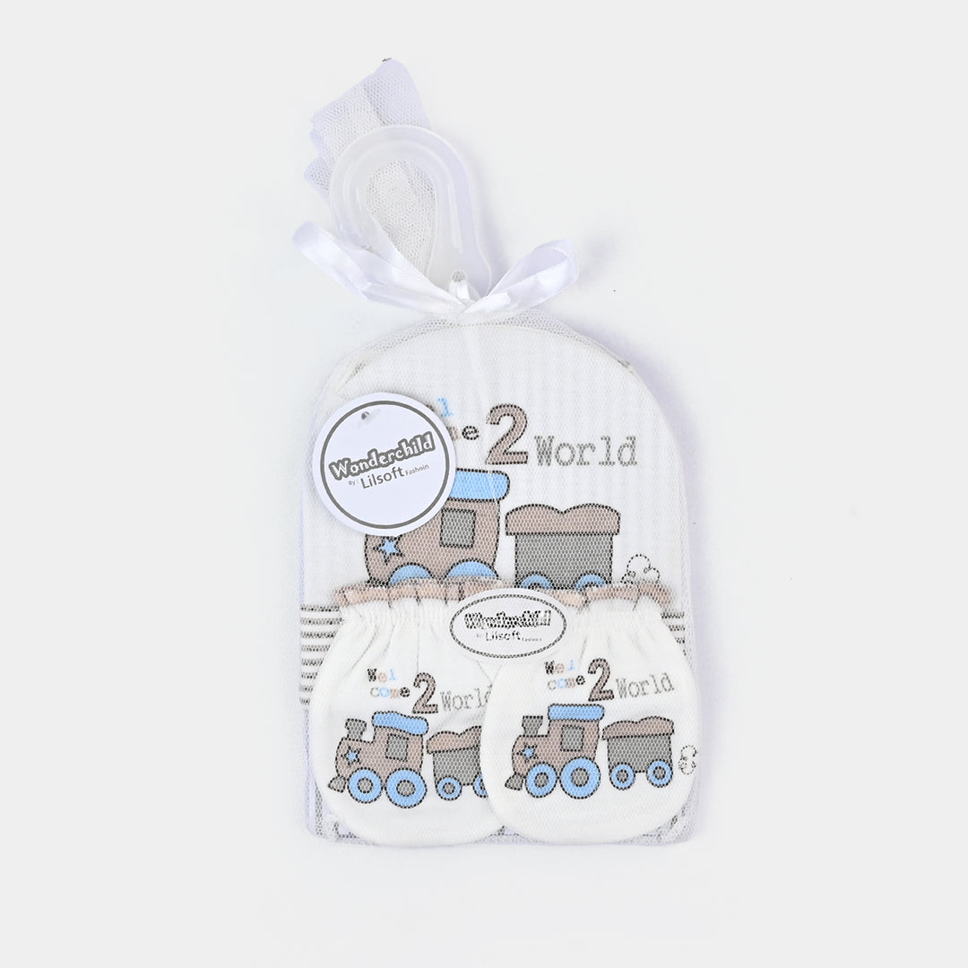 Baby Cap+Mitten+Socks Set