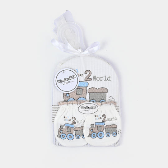 Baby Cap+Mitten+Socks Set