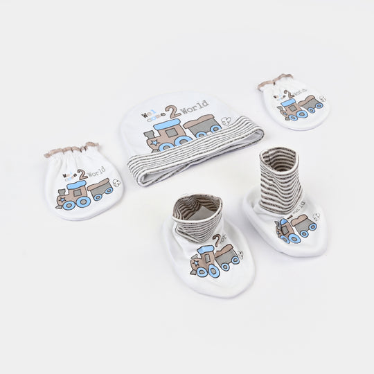 Baby Cap+Mitten+Socks Set