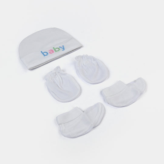Baby Cap+Mitten+Socks Set