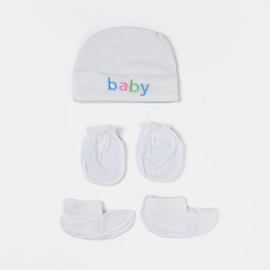 Baby Cap+Mitten+Socks Set