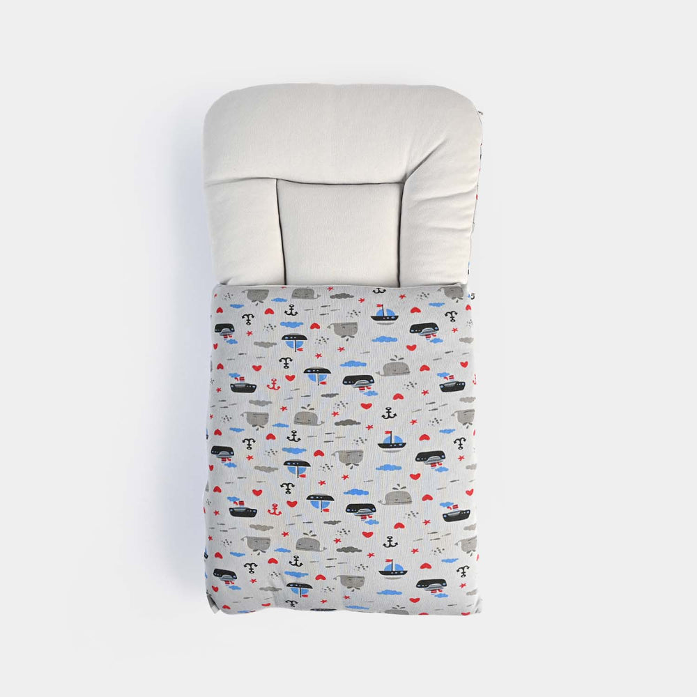 Baby Carry Nest Printed-Grey Fish