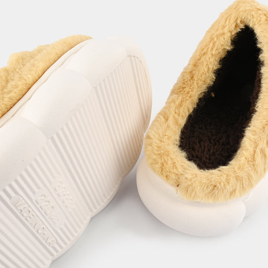 Boys Slipper Fur F4295-Yellow