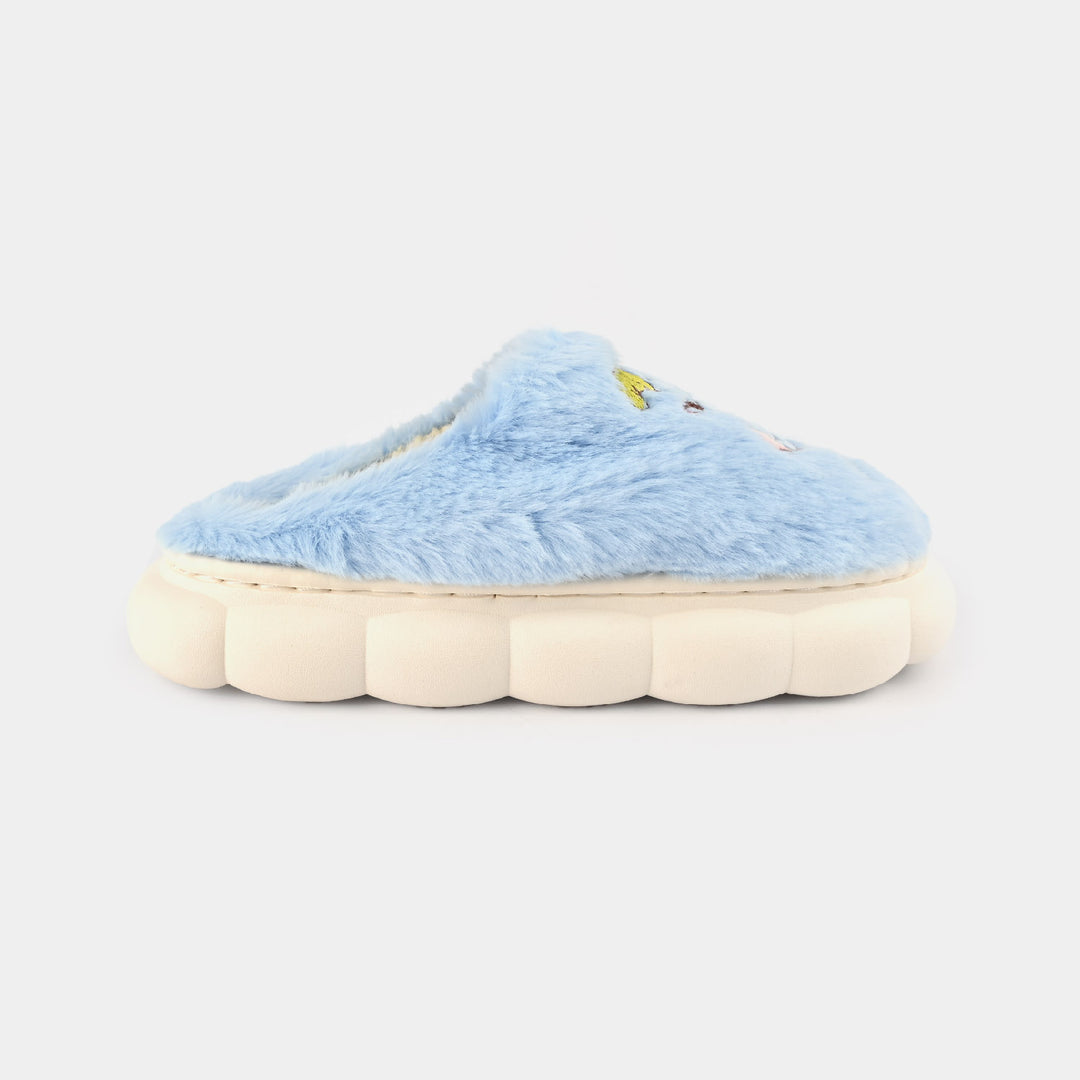 Girls Slipper Fur F4296-Blue