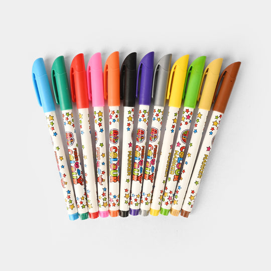 Kids Colour Marker Set – 12 Pcs