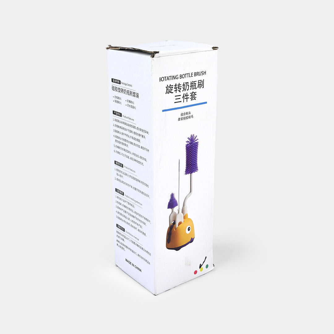 Rotating Bottle Feeder Brush with Stand
