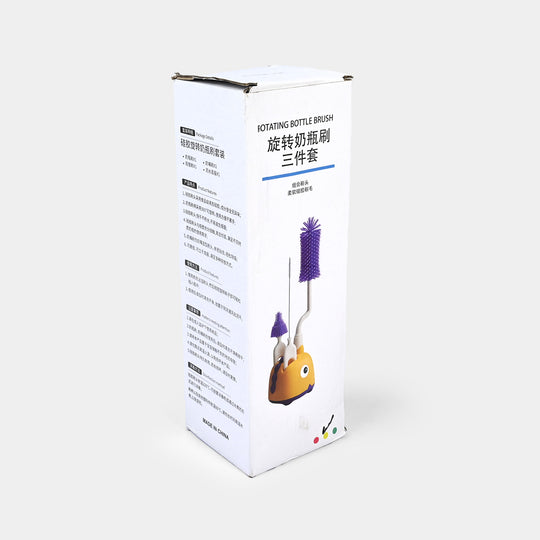 Rotating Bottle Feeder Brush with Stand