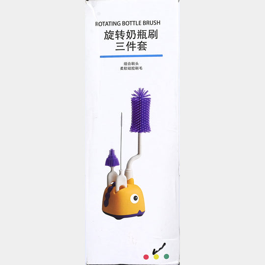 Rotating Bottle Feeder Brush with Stand