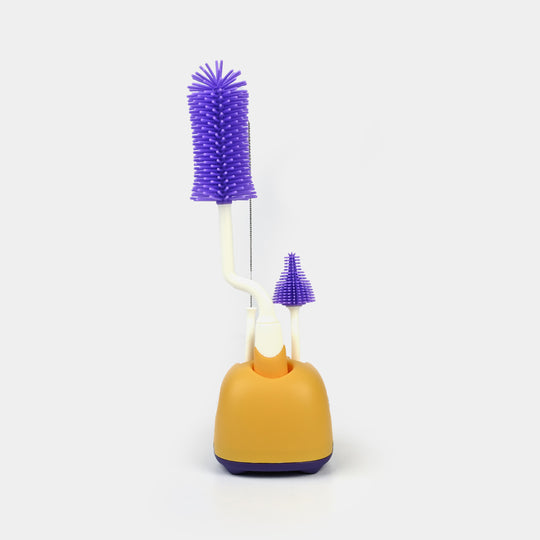 Rotating Bottle Feeder Brush with Stand