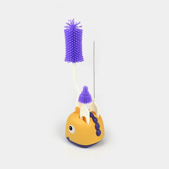 Rotating Bottle Feeder Brush with Stand