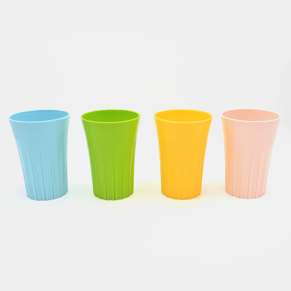 Rainbow Plastic Glass | 4PCs