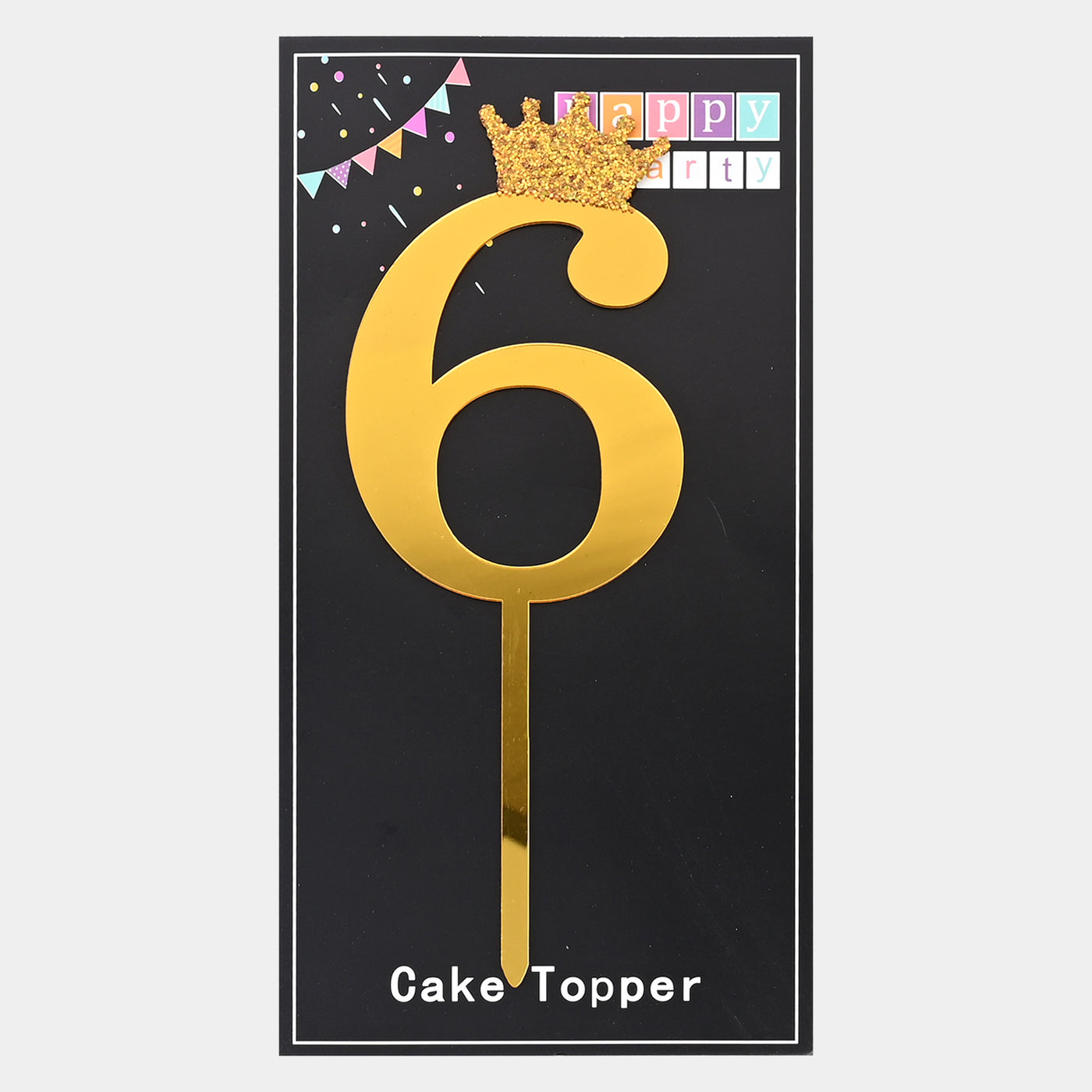 Cake Topper Numeric "6"