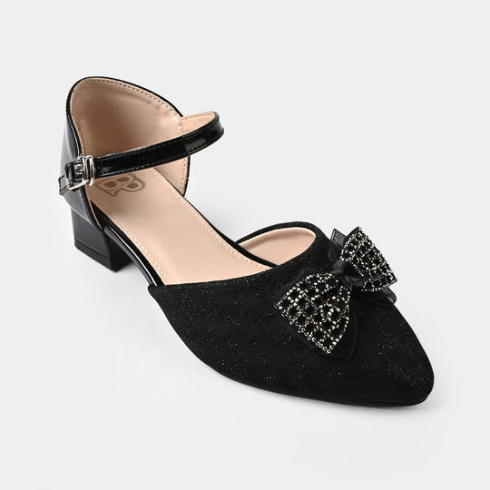 Girls Pumps Heels ZP-096-BLACK