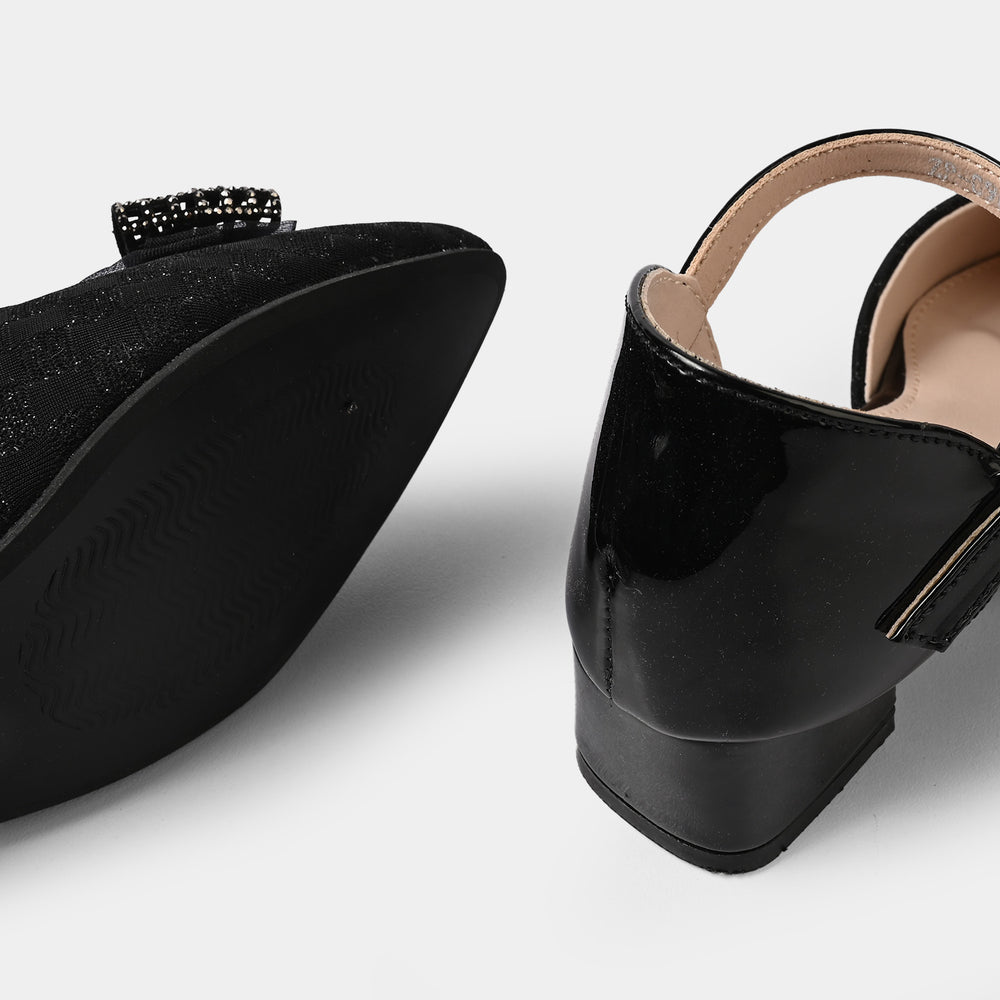 Girls Pumps Heels ZP-096-BLACK