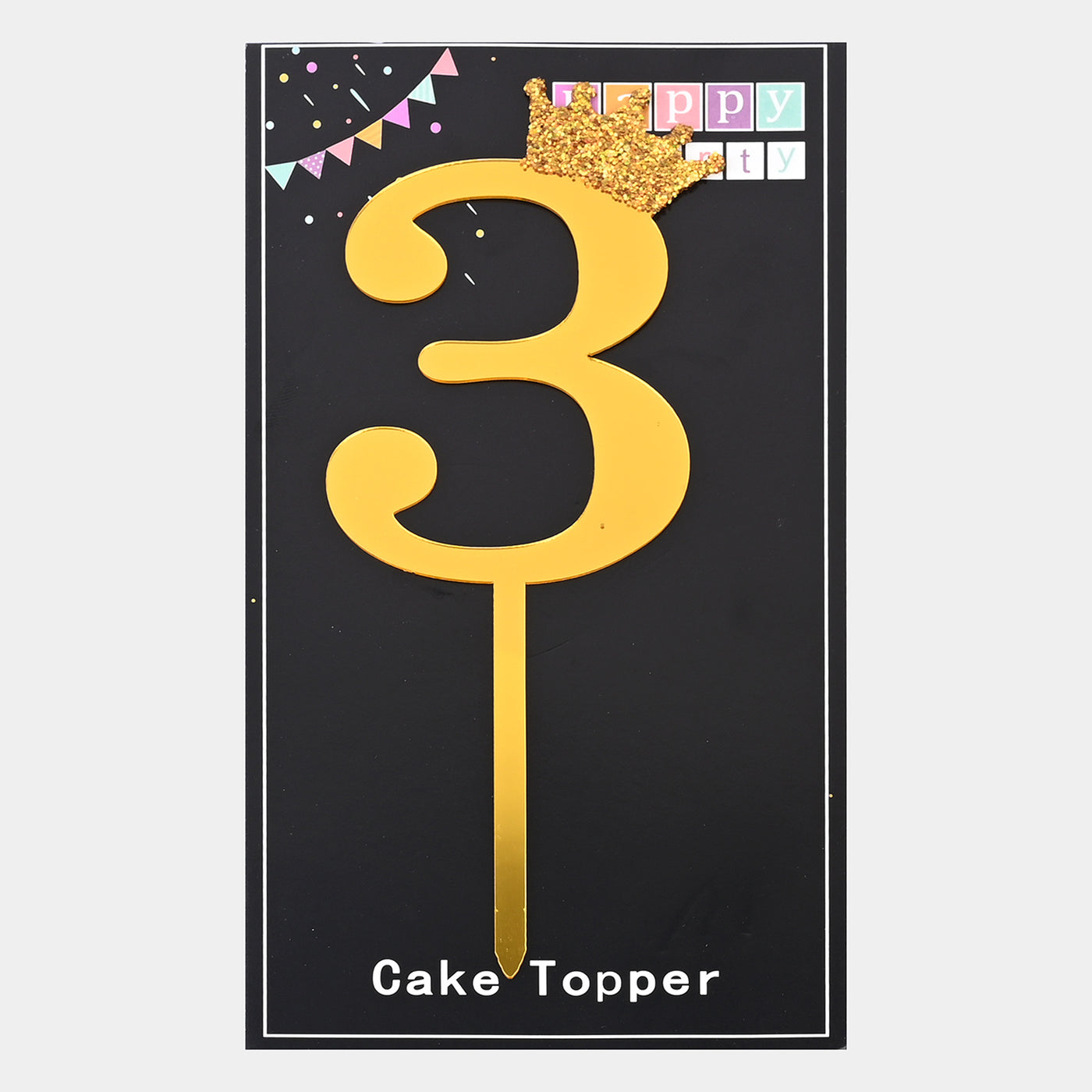 Cake Topper Numeric "3"