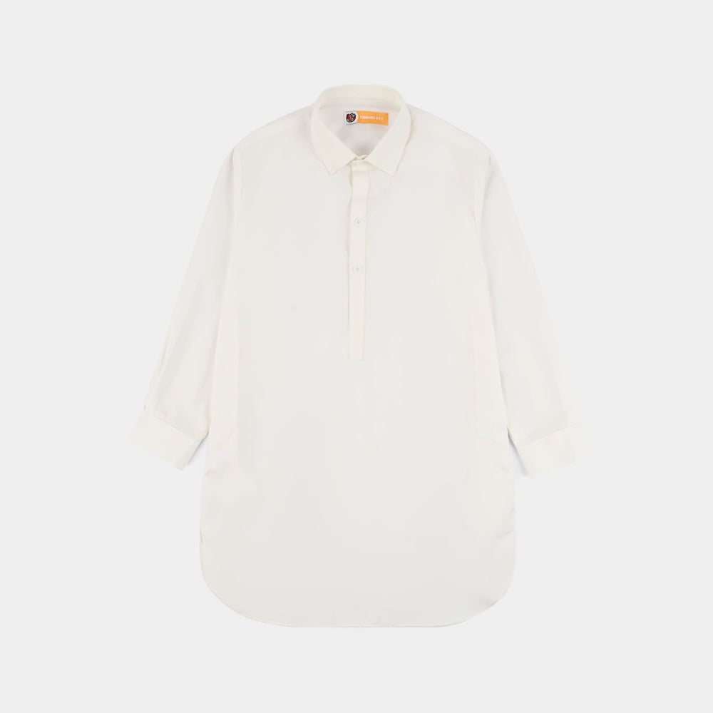 Boys Poly Viscose Kurta Pajama (Blended) - White