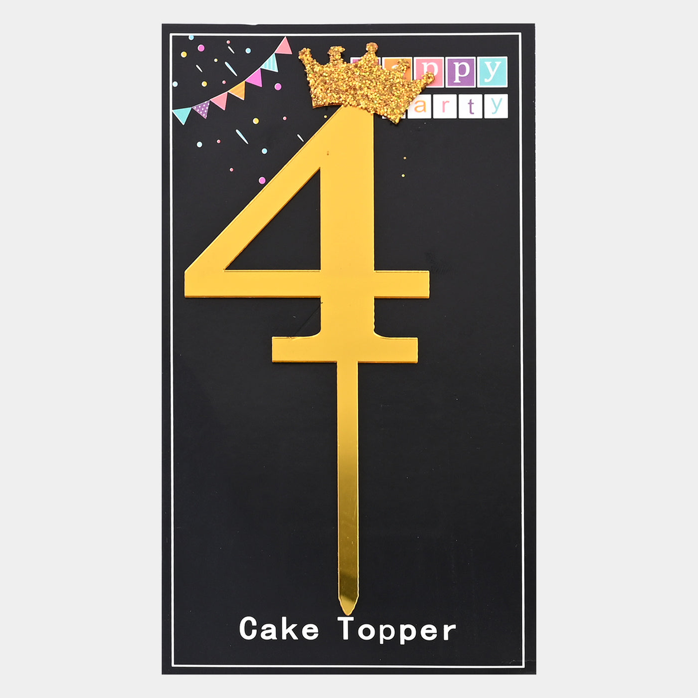 Cake Topper Numeric "4"