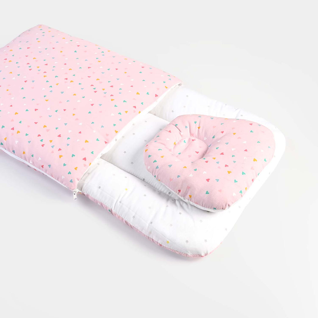 Baby Carry Nest with Head Pillow 1339 Pink