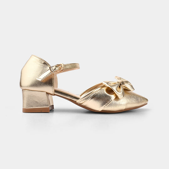 Girls Pumps Heels ZP-092 - Golden