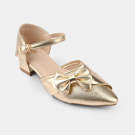 Girls Pumps Heels ZP-092 - Golden