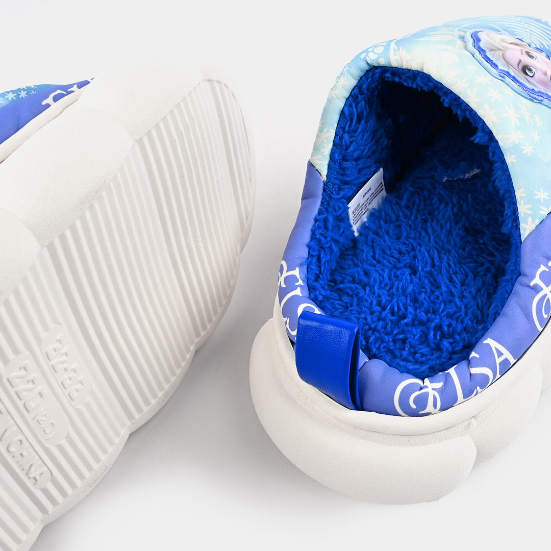 Girls Slipper Fur F4279-Blue