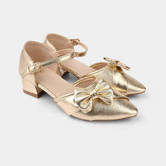 Girls Pumps Heels ZP-092 - Golden